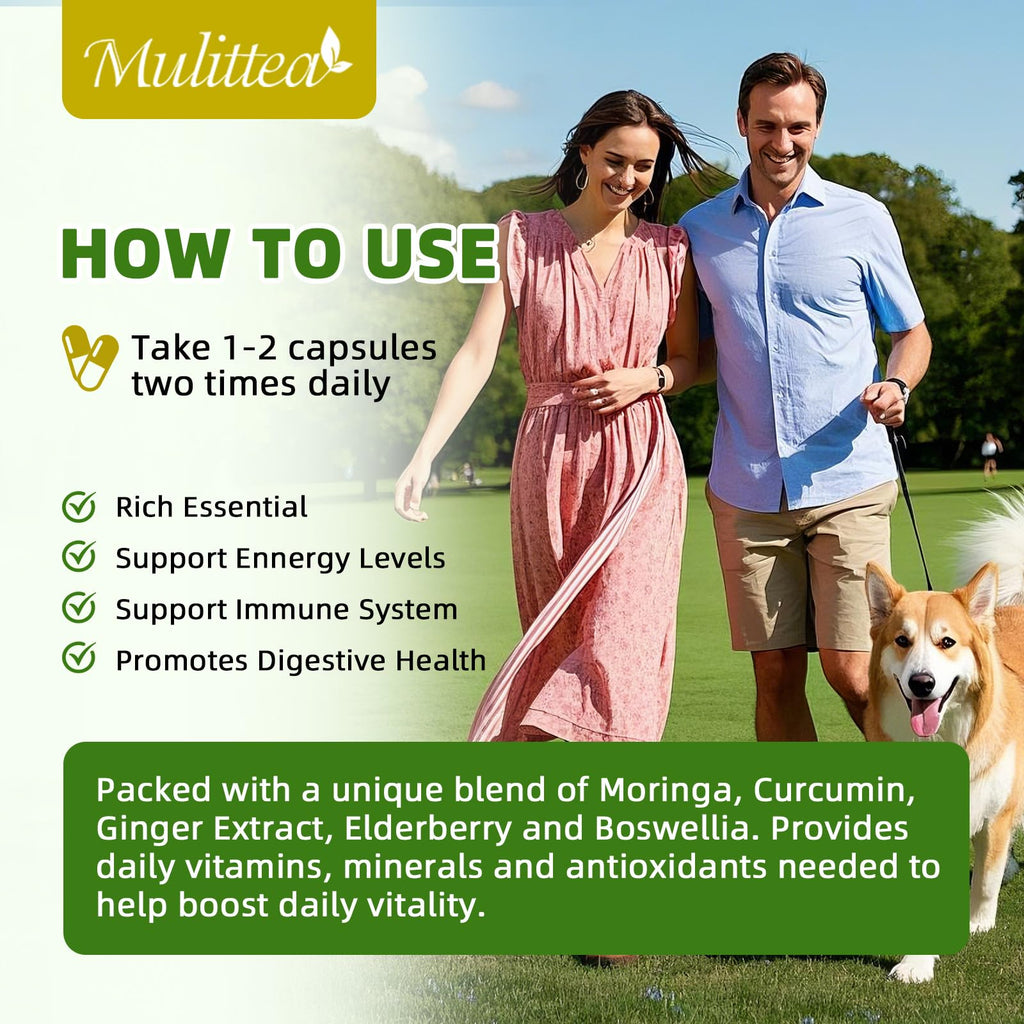 Moringa Capsules 1000mg with Ashwagandha & Turmeric E503716