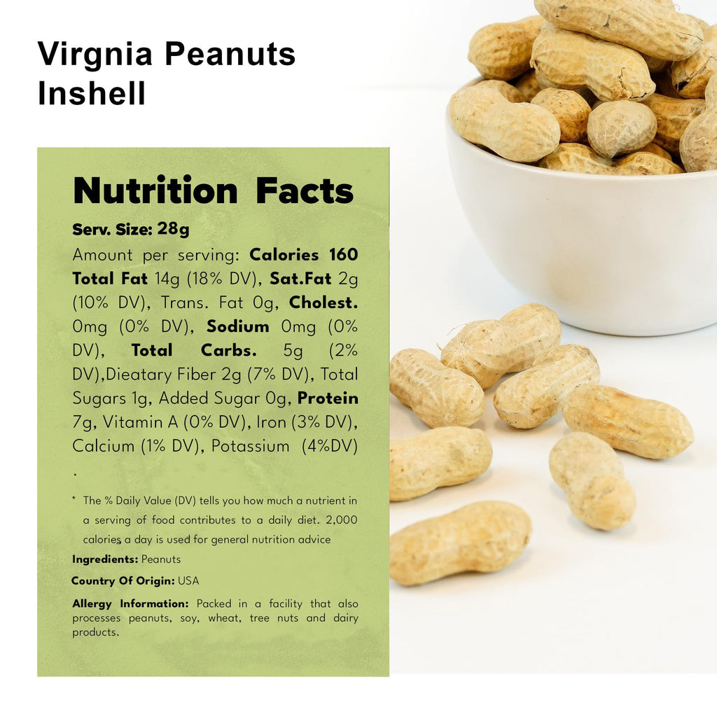 Whole In Shell Unsalted Peanuts 2 LBS Y6982