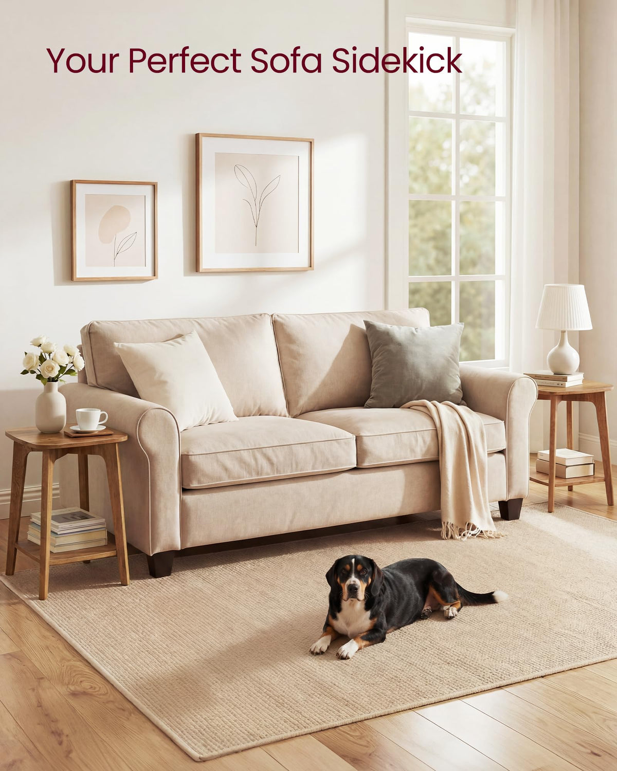 2-Tier Small Square Side Table Set of 2 W8979