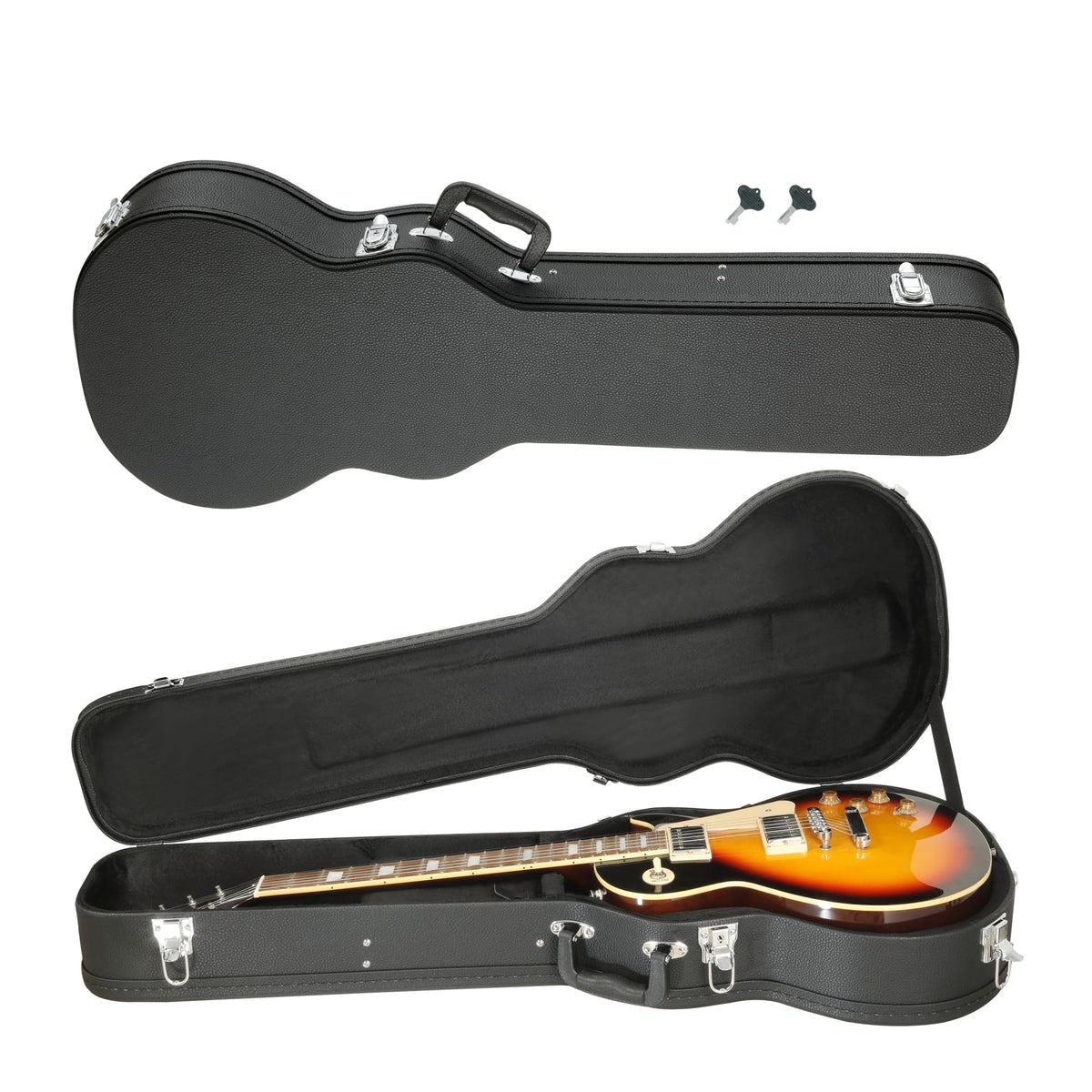 Electric Guitar Case Wooden Hard Shell Case With Lock Q32685