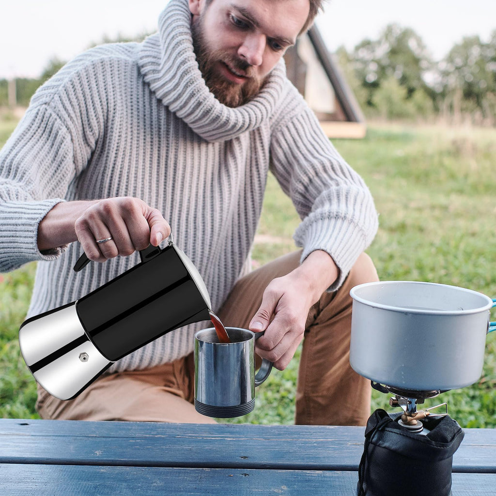 12 Cup Thickened 304 Stainless Steel Moka Pot A522