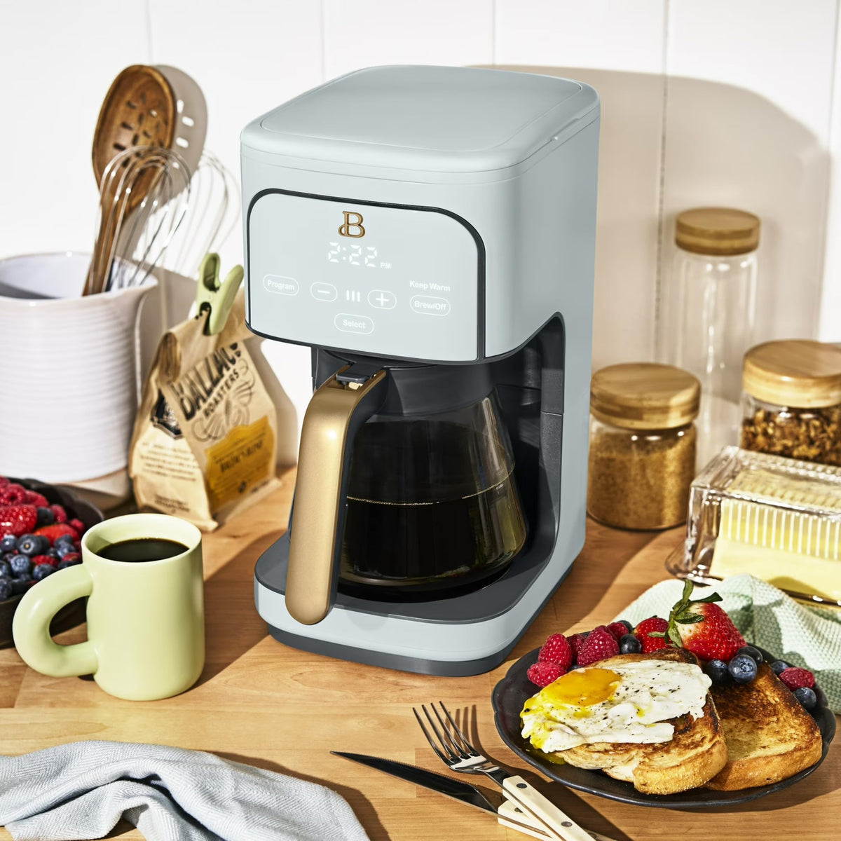 12-Cup Programmable Coffee Maker with Glass Carafe C44836
