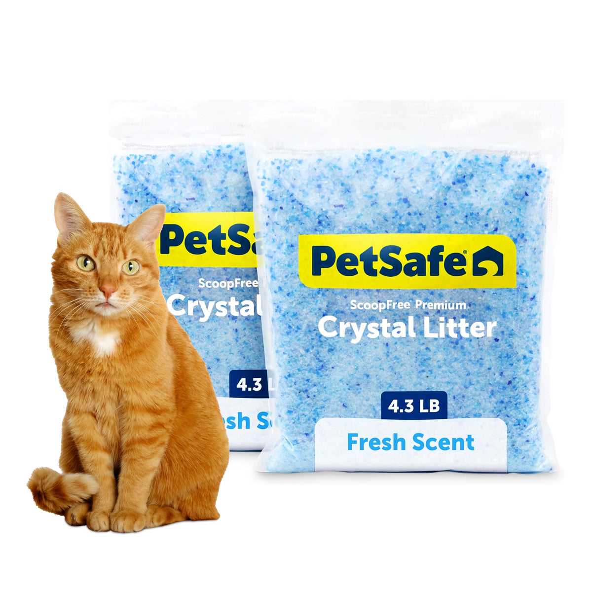 Fresh Scent 4.3 Lb 2 Pack Crystal Litter G6294