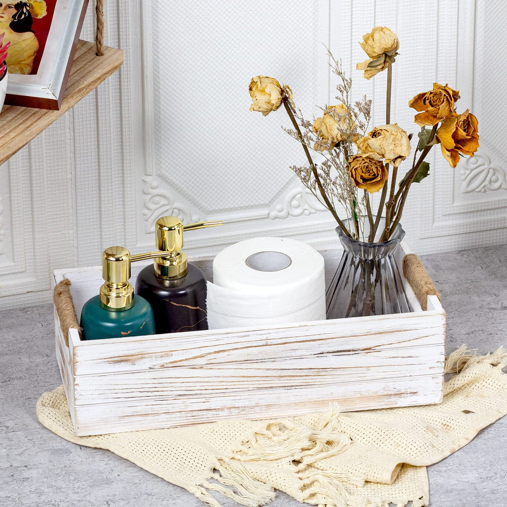Rustic Wooden Toilet Paper Holder M979