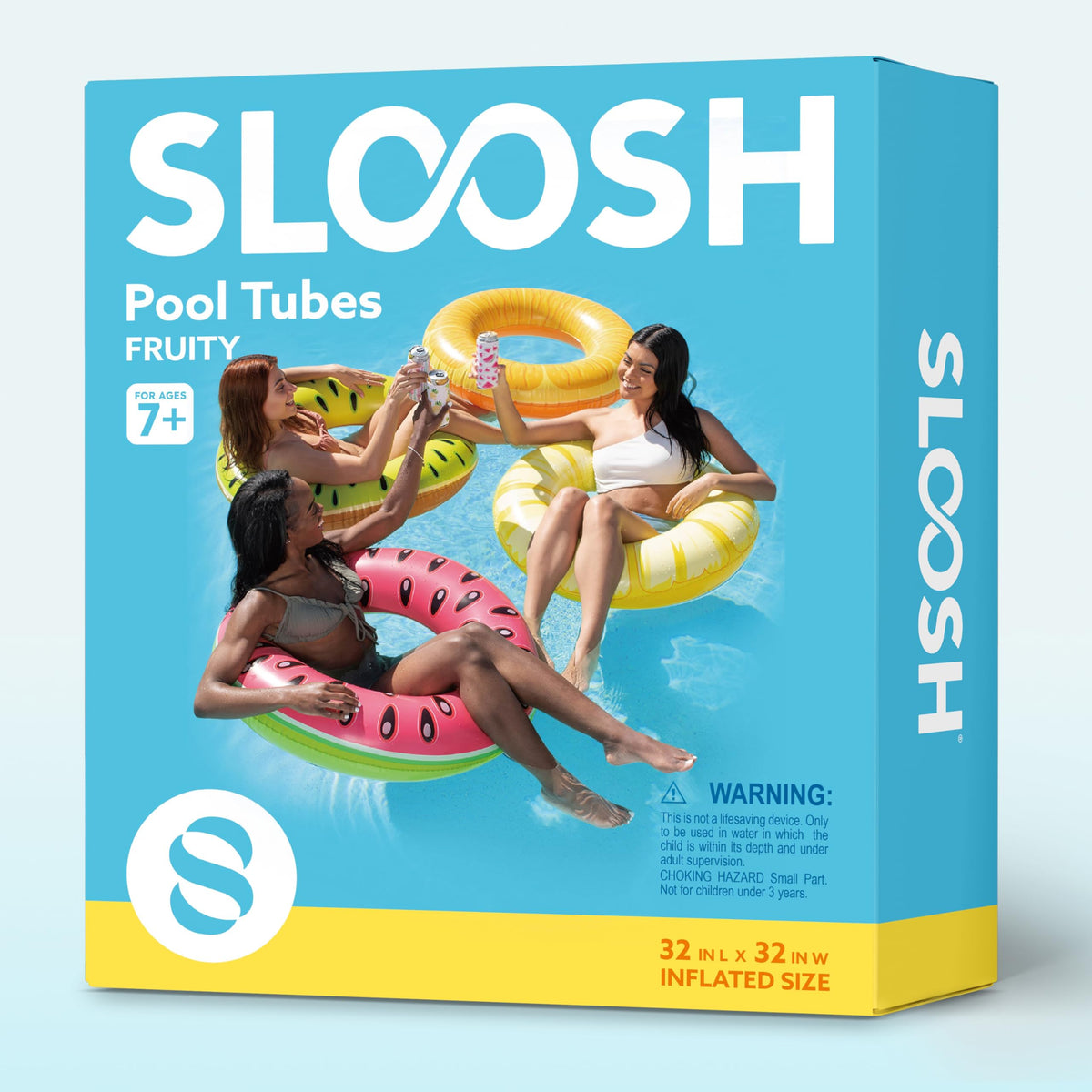 4 Pack Inflatable Pool Floats X40769