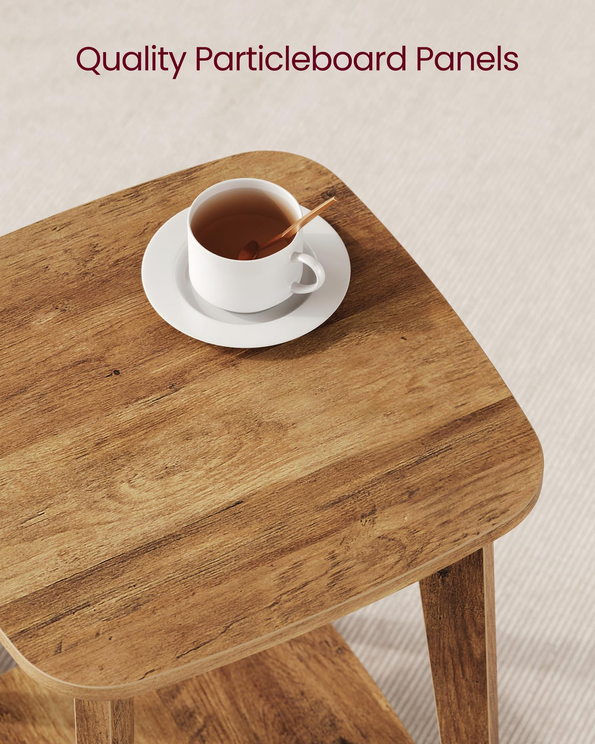 2-Tier Small Square Side Table Set of 2 W8979