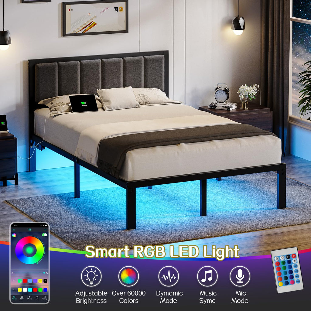 Full Bed Frame with Headboard A36744