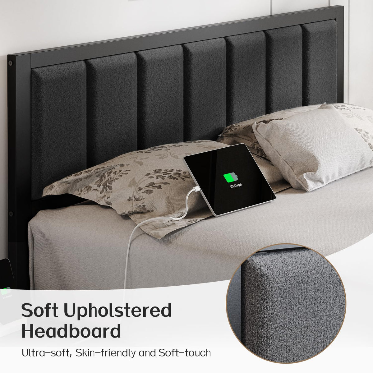 Full Bed Frame with Headboard A36744