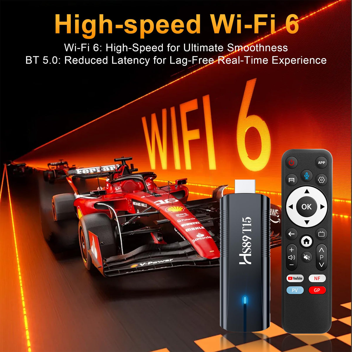 Android 14.0 TV Stick with Voice Remote I642136