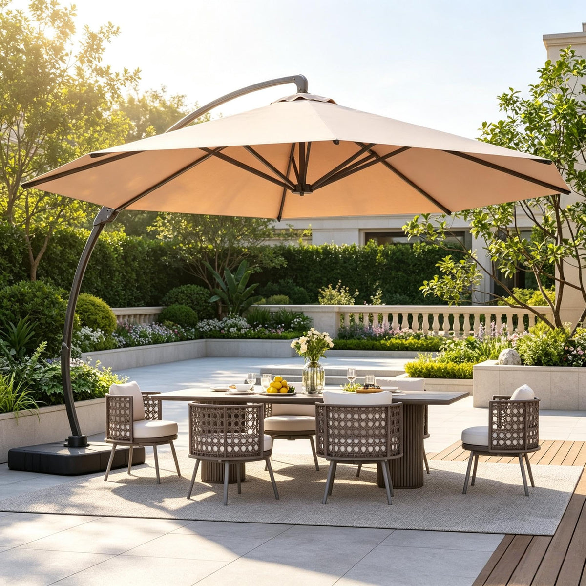 11 FT Aluminum Offset Cantilever Umbrella L462