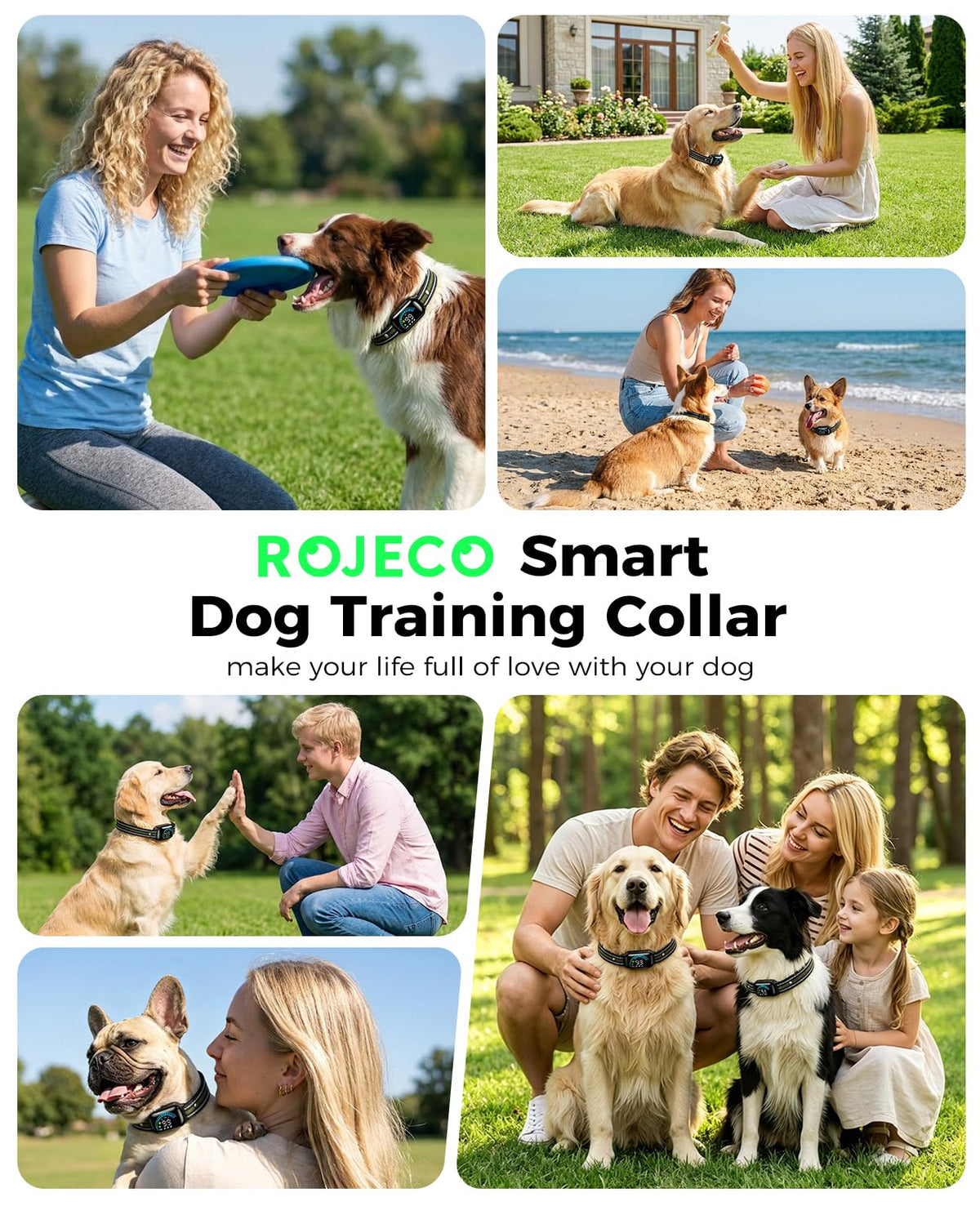 2-in-1 Dog Shock Collar & Bark Collar K1822