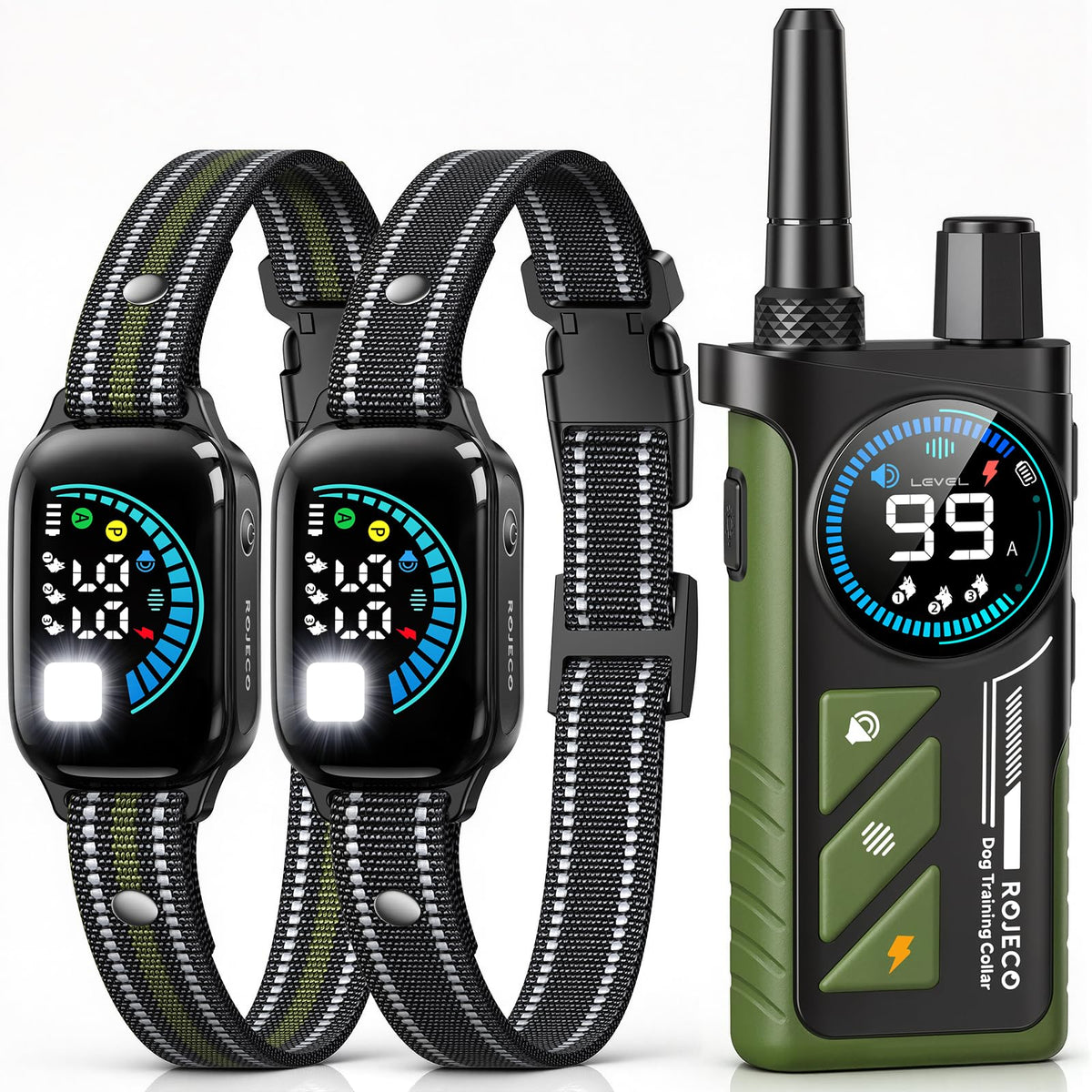 2-in-1 Dog Shock Collar & Bark Collar K1822
