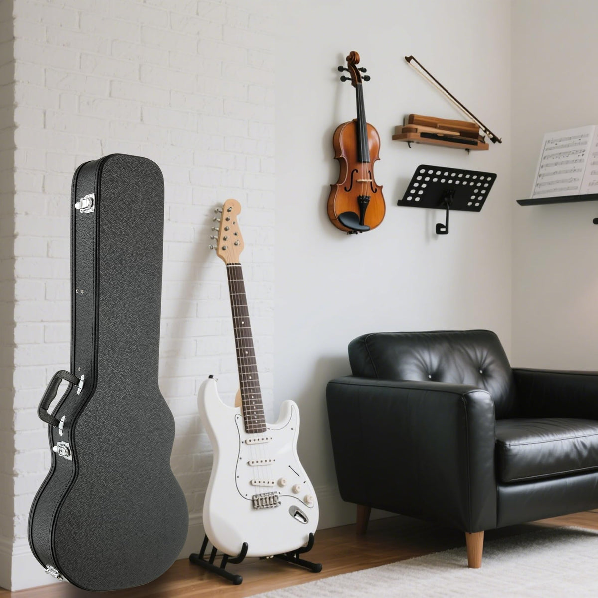 Electric Guitar Case Wooden Hard Shell Case With Lock Q32685