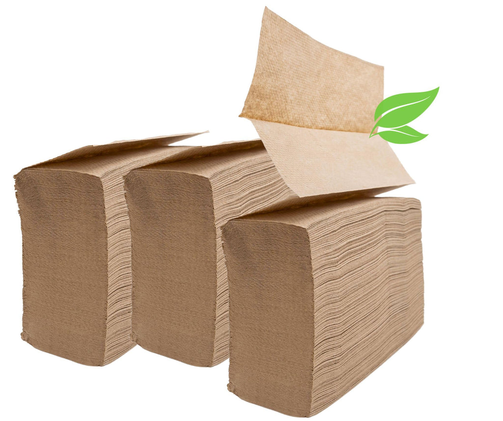 Brown Unbleached Z-Fold Paper Towels 1000ct K939217