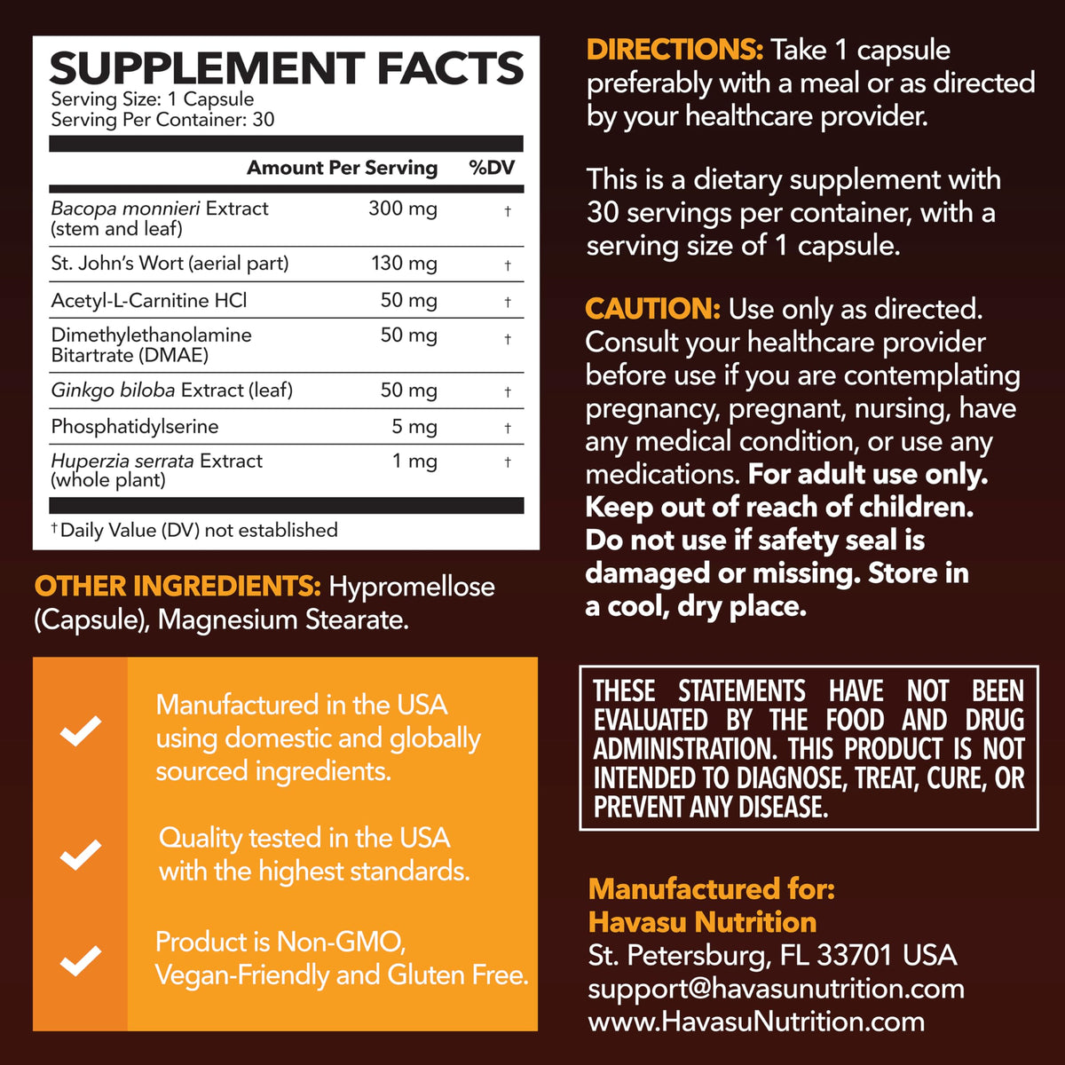 Nootropic Brain Supplement T720099
