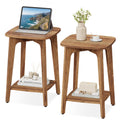 2-Tier Small Square Side Table Set of 2 W8979