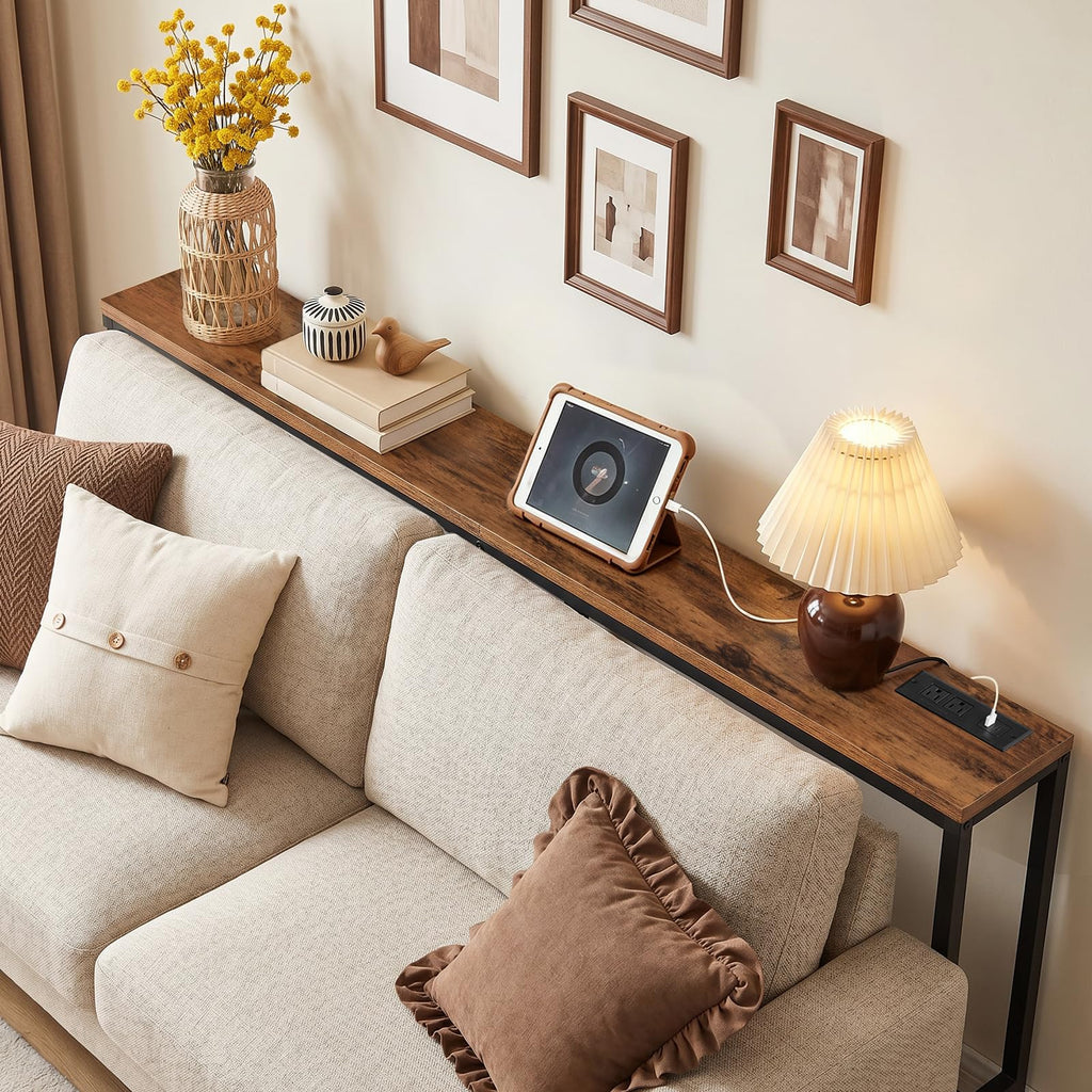 70.9" Narrow Console Table with Power Outlet M59848