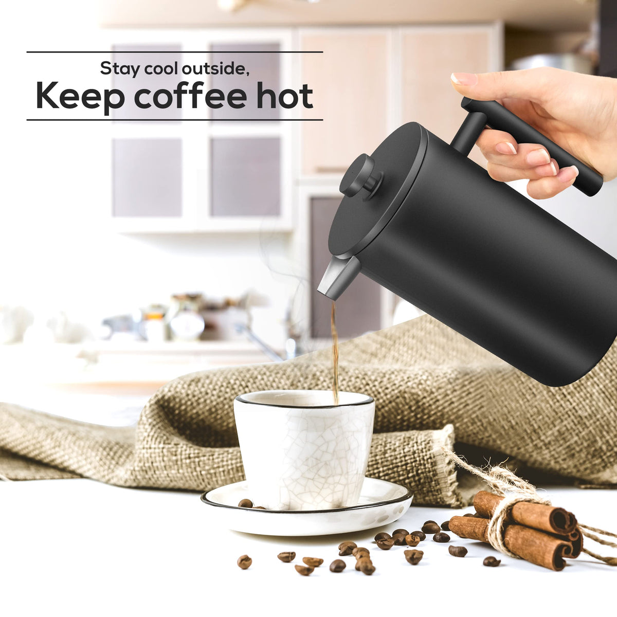 Stainless Steel French Press 12 Oz P8692
