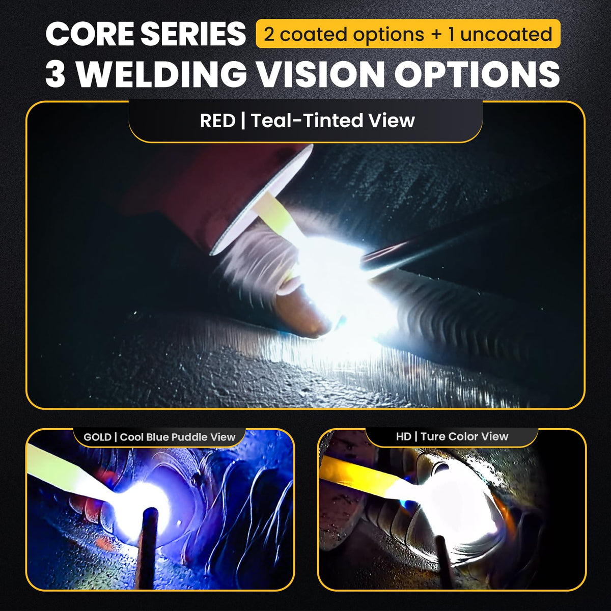 Red Shade 5-13 Auto Darkening Welding Lens 2x4-1/4 T692902