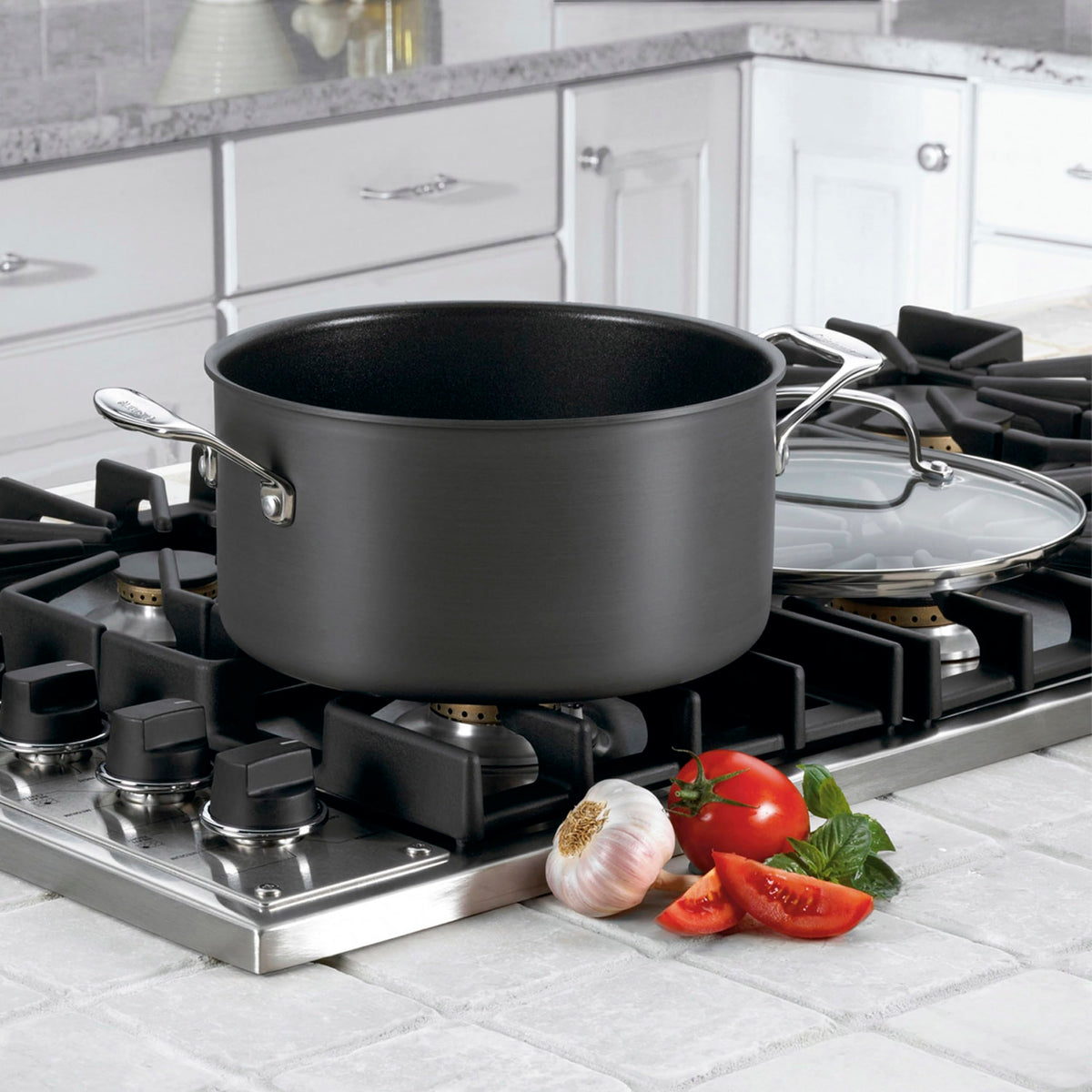 6-Quart Nonstick Hard-Anodized Stockpot with Cover Q26445