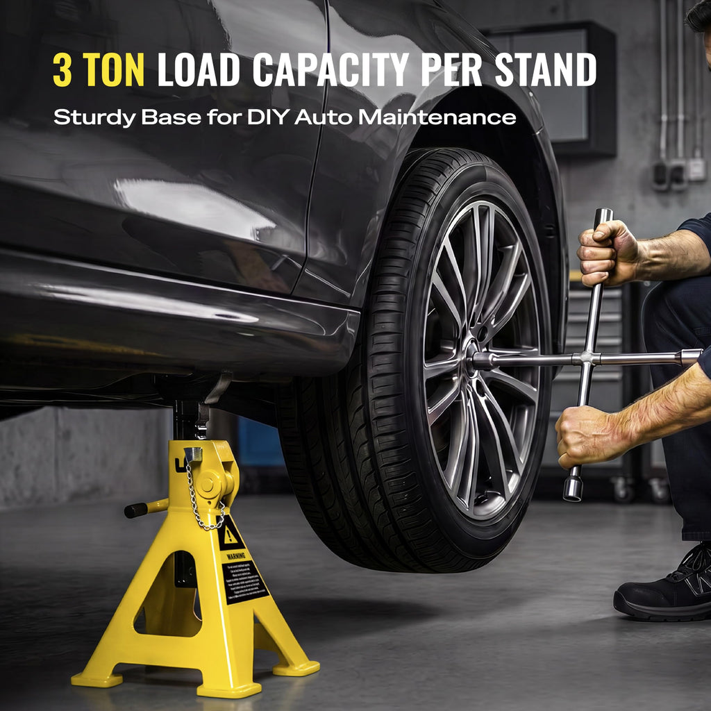 3 Ton Heavy Duty Jack Stands 1 Pair H5177