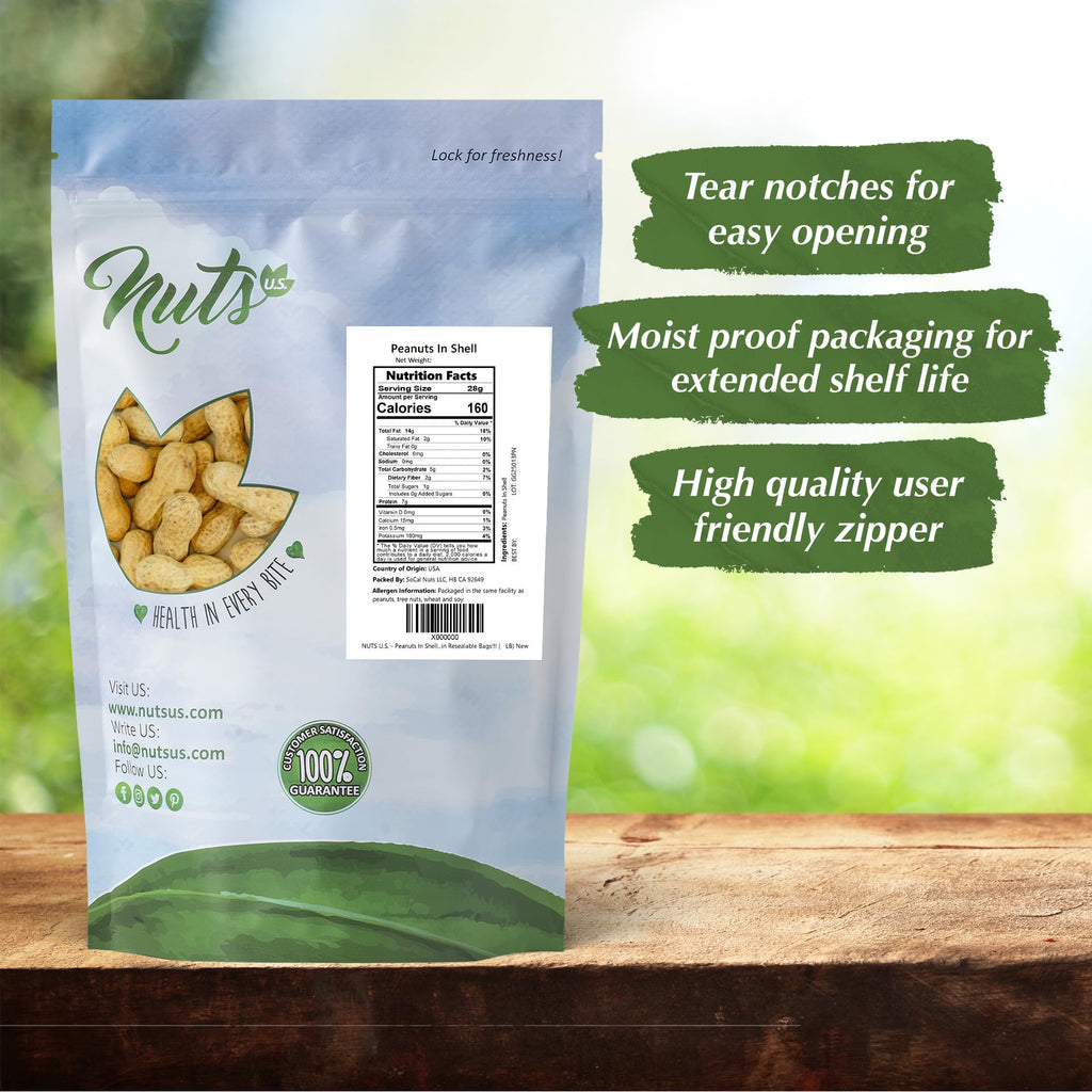 Whole In Shell Unsalted Peanuts 2 LBS Y6982