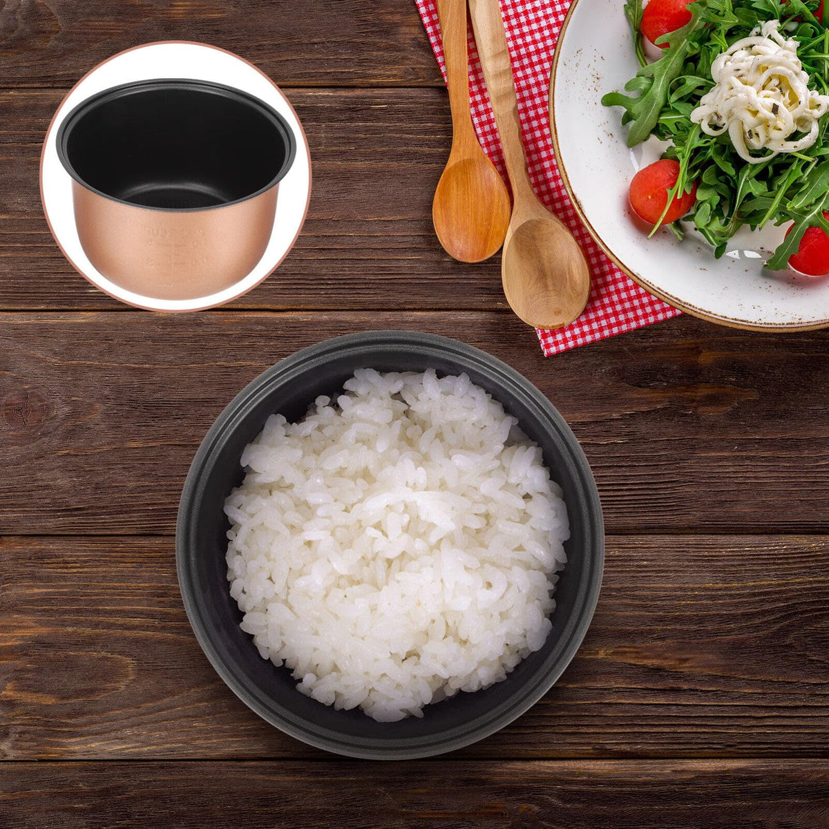 2L Nonstick Aluminum Alloy Rice Cooker Inner Pot O612305