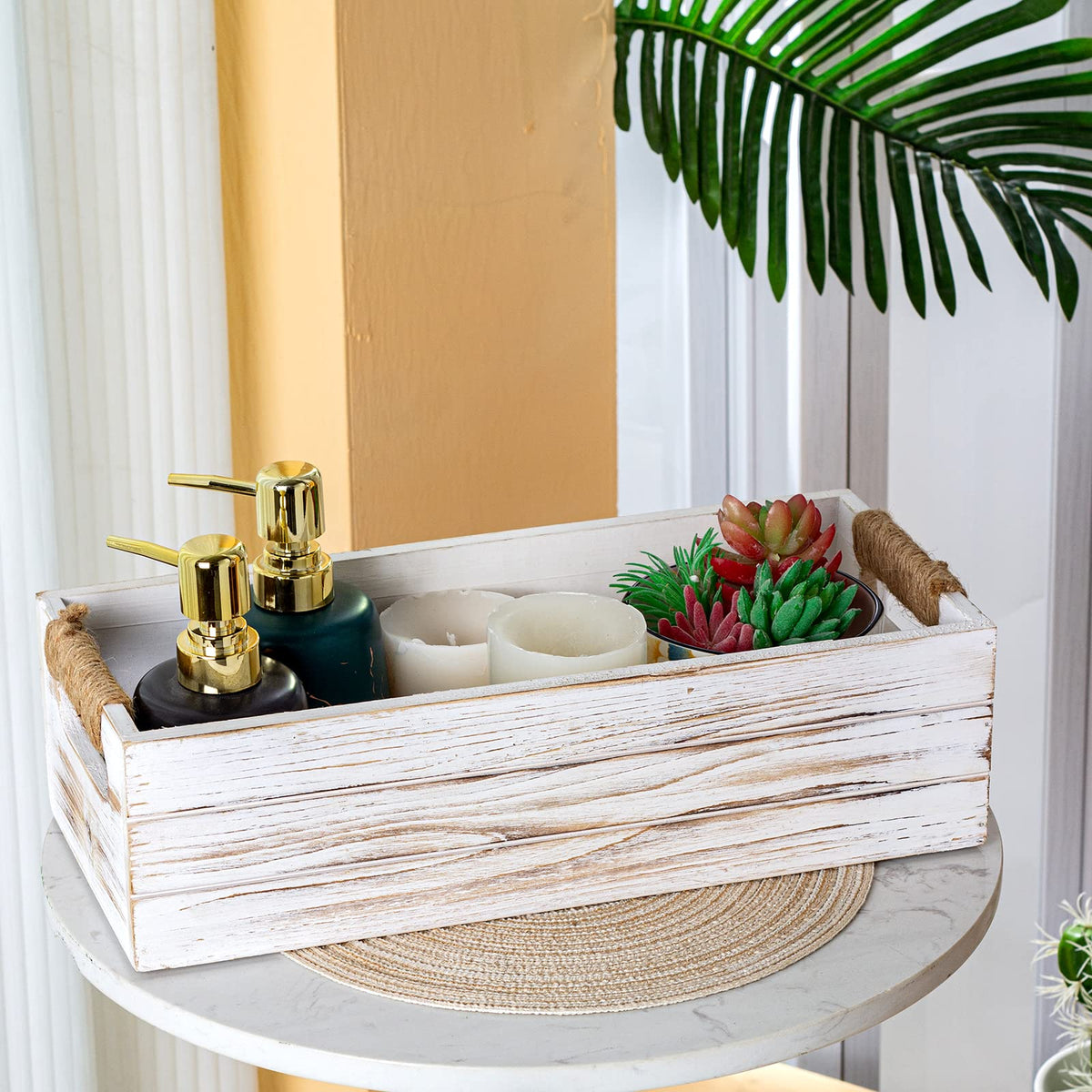 Rustic Wooden Toilet Paper Holder M979