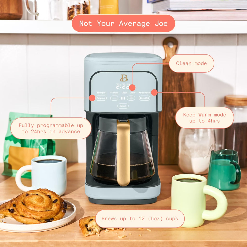 12-Cup Programmable Coffee Maker with Glass Carafe C44836