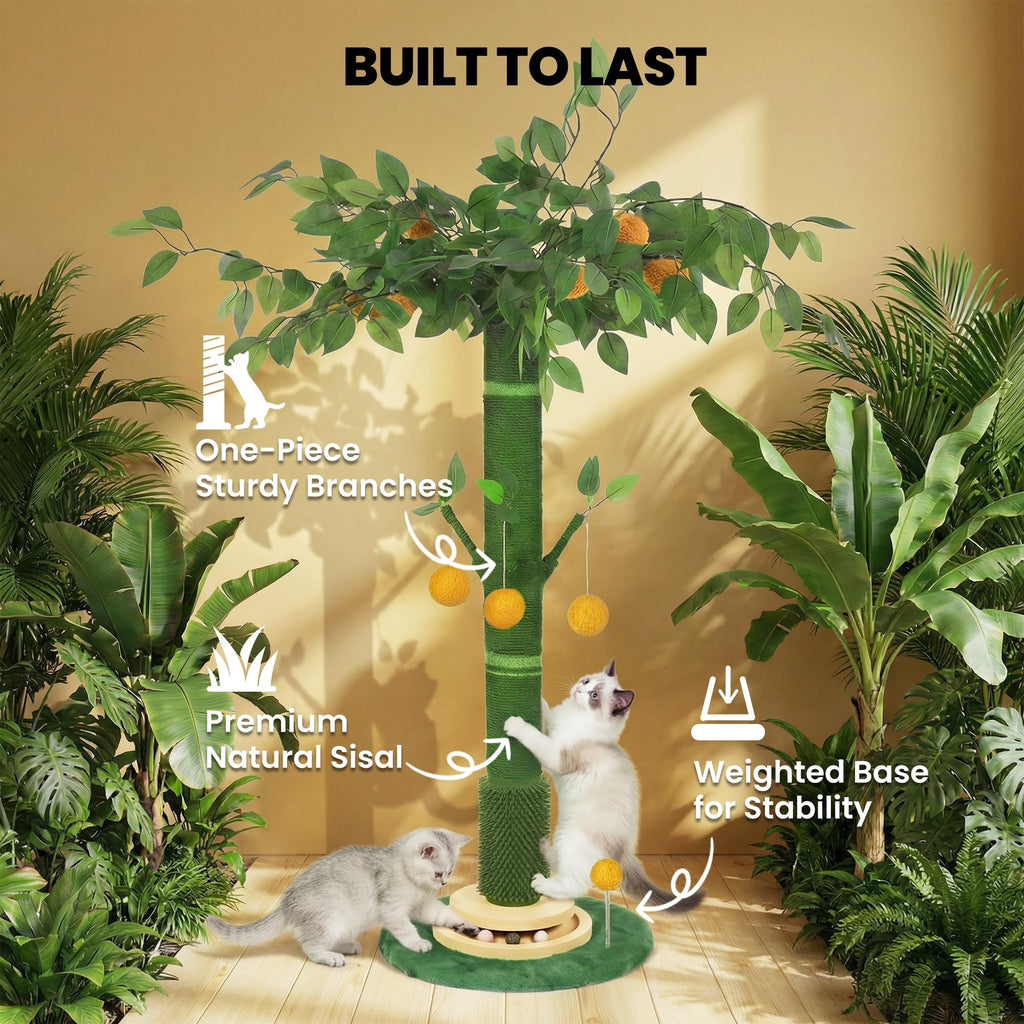 46" Extra Tall Sisal Rope Cat Scratching Post E8974