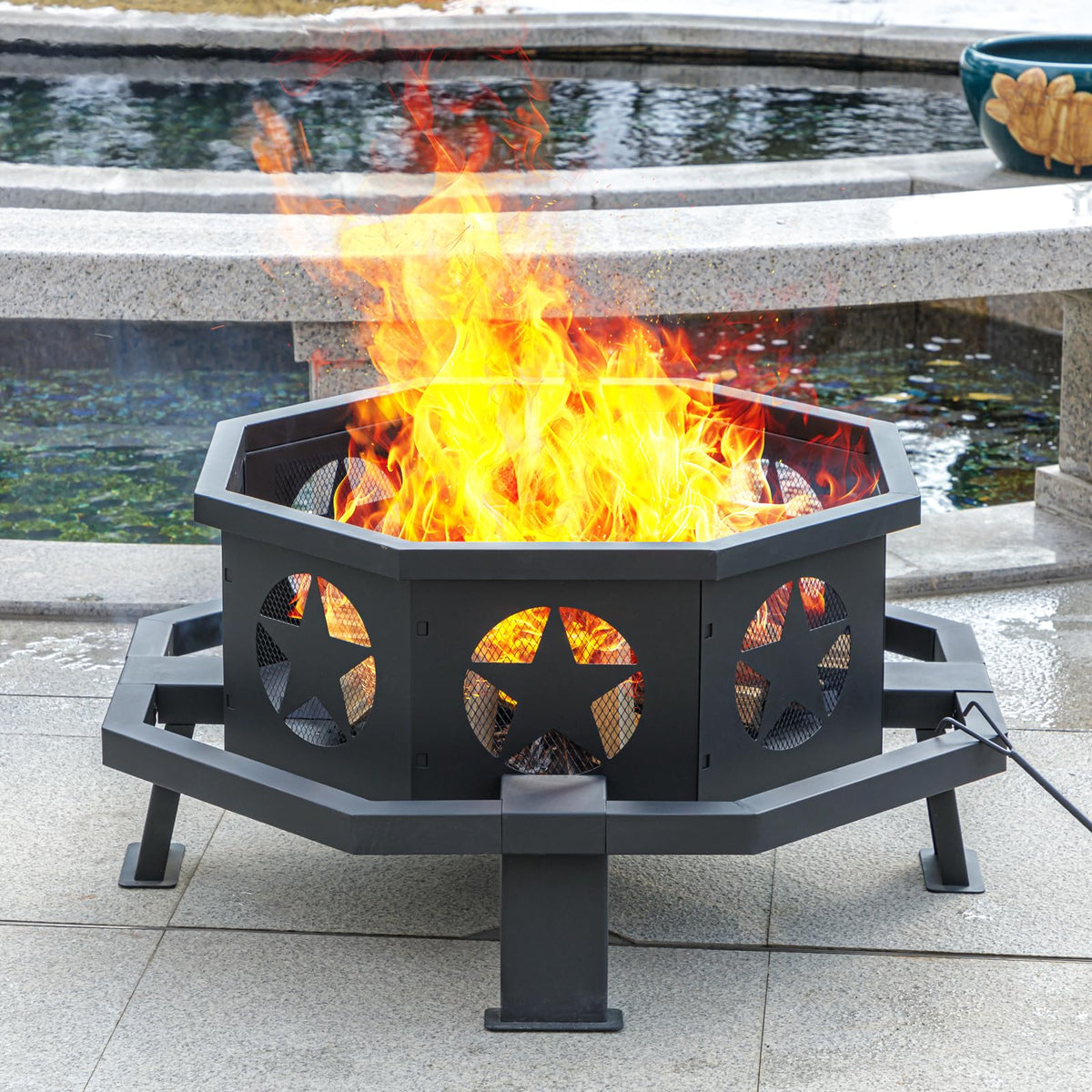 32 inch Fire Pit with Fire Poker R840900