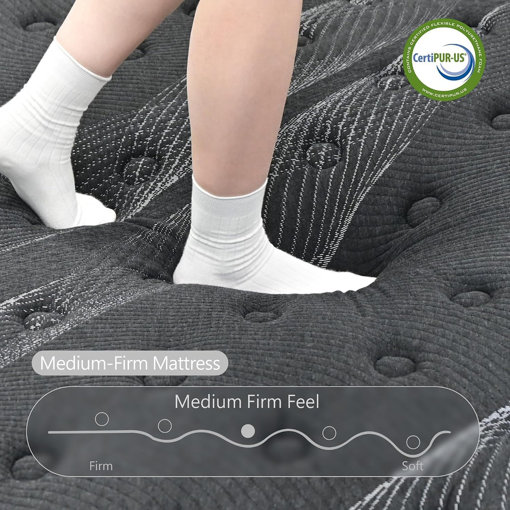 Full Size 12 inch Hybrid Memory Foam Mattress X8170
