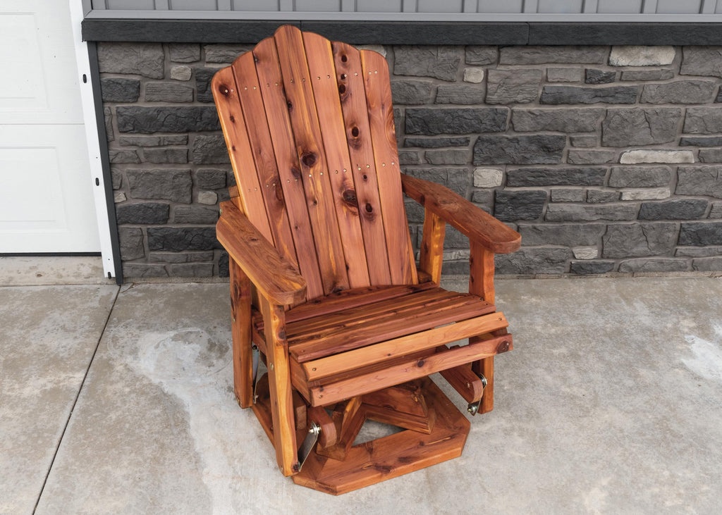 23" Cedar Adirondack Swivel Glider B348795
