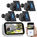 4 Cam Wireless Solar Security Camera System Y54686
