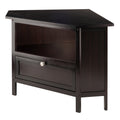 Compact Espresso Corner TV Stand B630