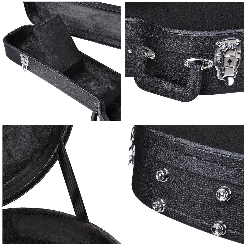 Electric Guitar Case Wooden Hard Shell Case With Lock Q32685