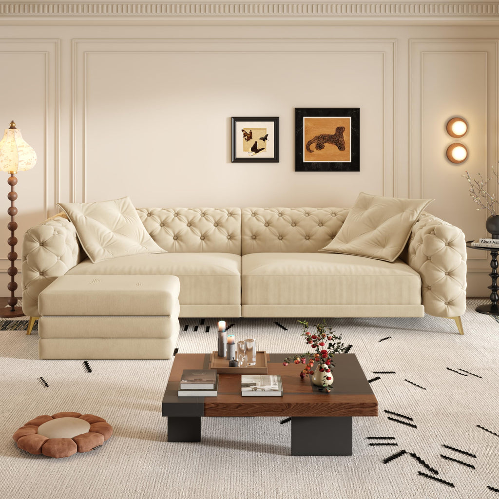 King Size Velvet Sleeper Sofa Bed J131598