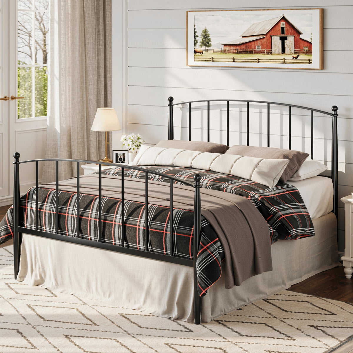 Metal Full Size Platform Bed Frame R922