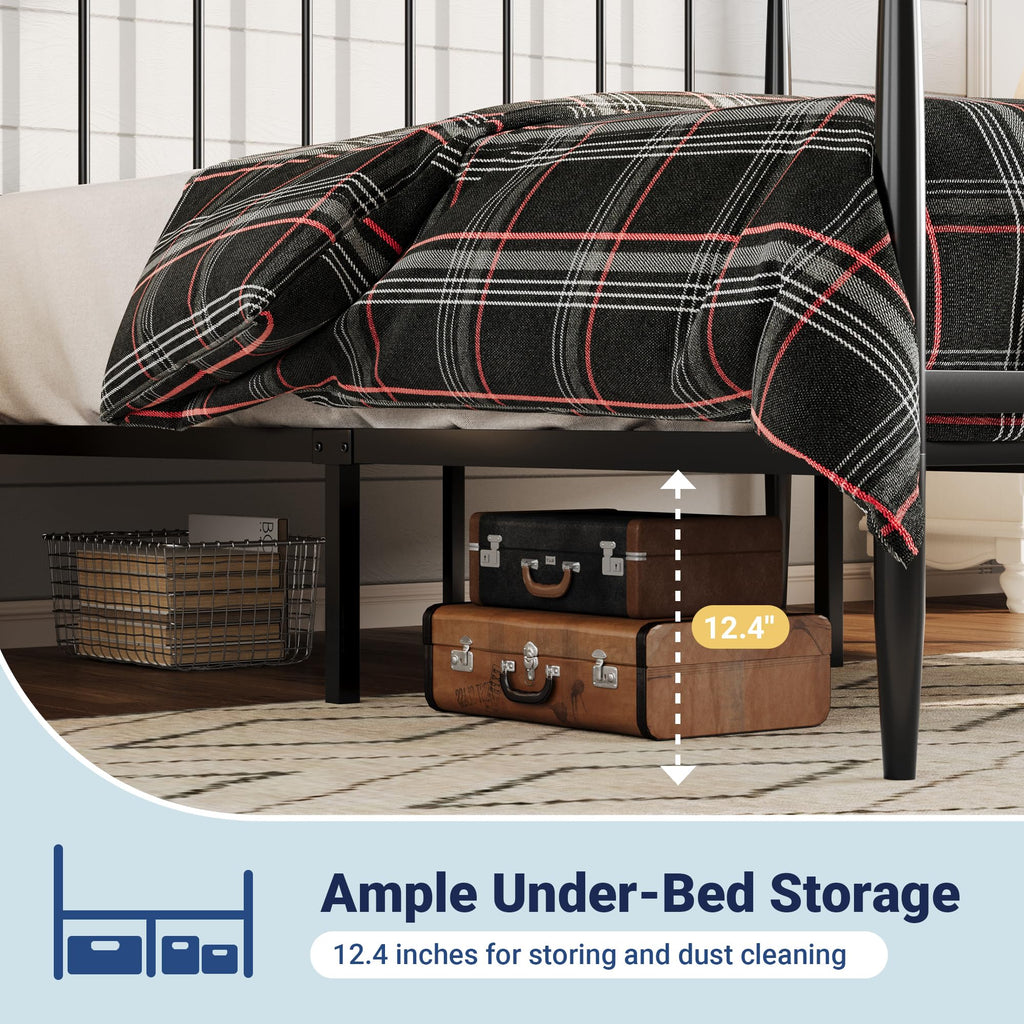 Metal Full Size Platform Bed Frame R922